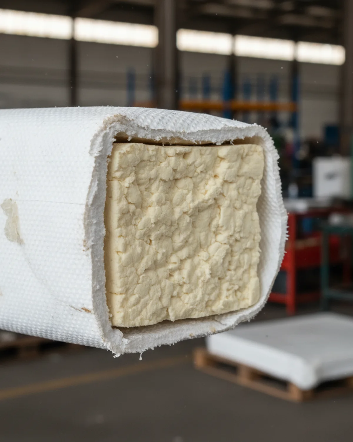 Closed-cell foam core visible in cutaway of a Minurphy bun partition