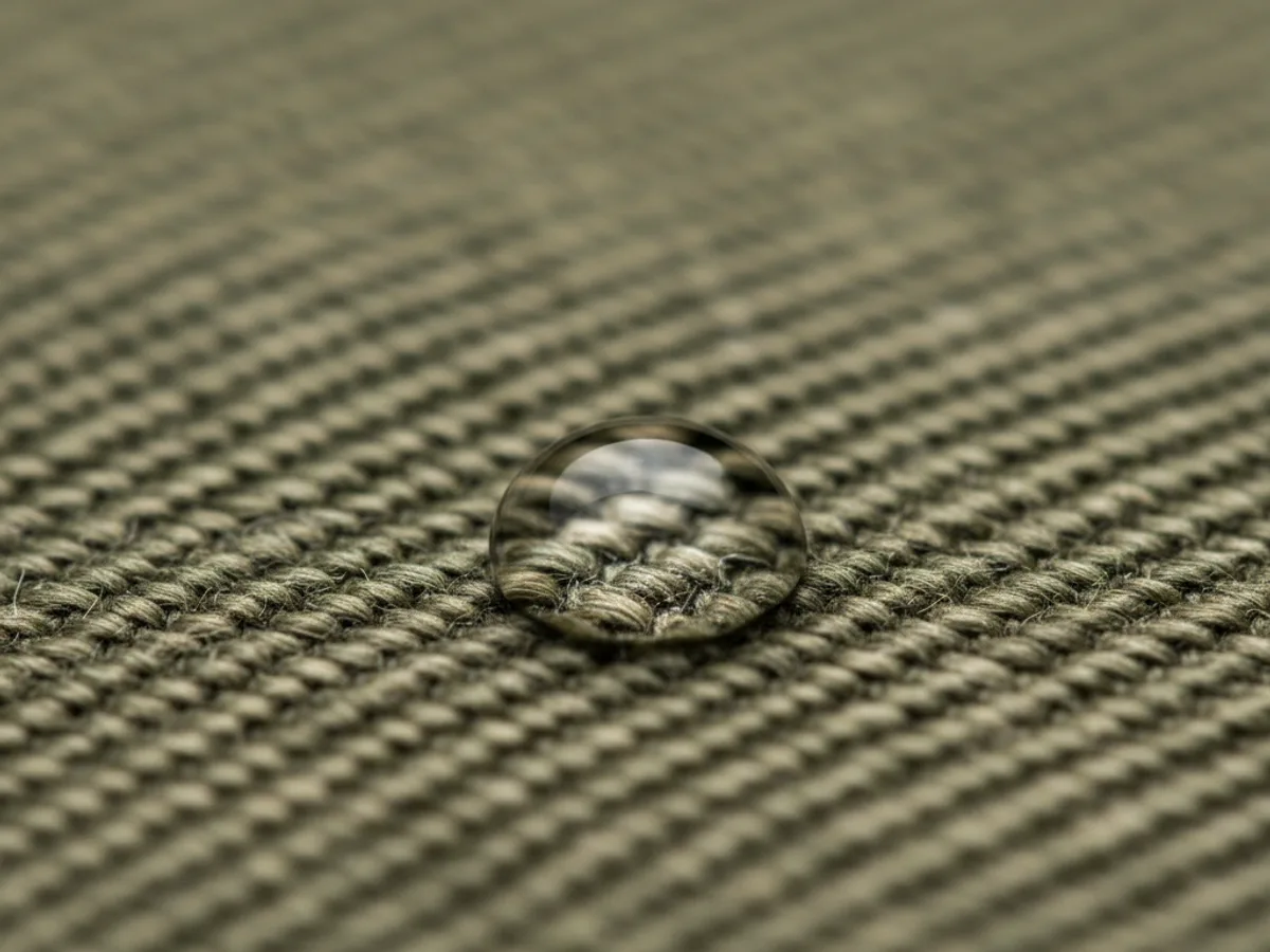 Canvas boat cover with drawstring closure