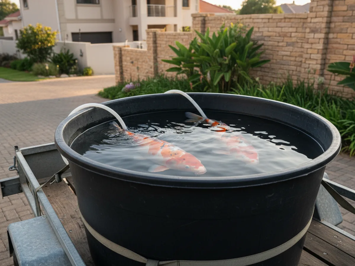 KOI breeder loading fish into Minurphy vat
